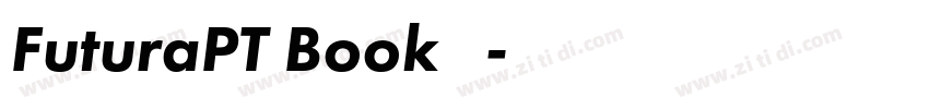 FuturaPT Book 常规字体转换